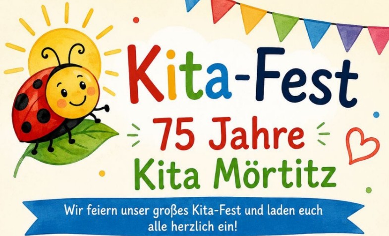 75 Jahre Kita Mörtitz — Kita-Fest am 04.09.2026